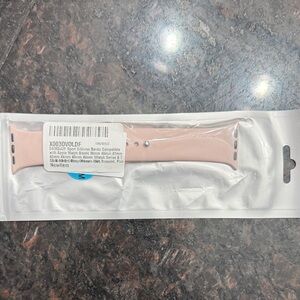 Pink Silicone Apple Watch Band